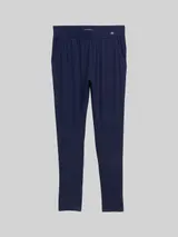 TOM TAILOR Damen Basic Pyjama-Hose, blau, Uni – Bild 3