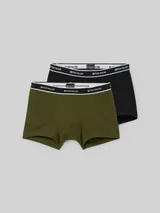 TOM TAILOR Herren Kurze Boxershorts im 2er-Pack, grün, Uni – Bild 3