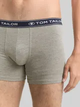 TOM TAILOR Herren Mittellange Boxershorts im 3er-Pack, grau, Uni – Bild 6