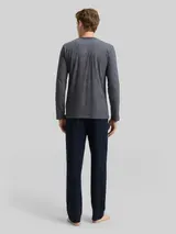 TOM TAILOR Herren Pyjama-Set aus Baumwolle, blau, Gestreift – Bild 5