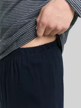 TOM TAILOR Herren Pyjama-Set aus Baumwolle, blau, Gestreift – Bild 6