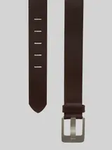 TOM TAILOR Damen TTLAUREL Ledergürtel mit eckiger Dornschließe, braun, Uni – Bild 4