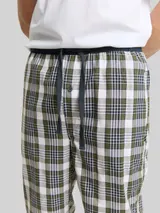 TOM TAILOR Herren Pyjama-Hose aus Baumwolle mit Karomuster, grün, Kariert – Bild 6