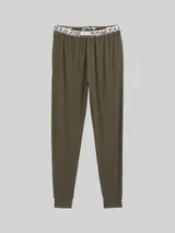 TOM TAILOR Herren Pyjama-Hose in Melange-Optik, grün, Meliert – Bild 3