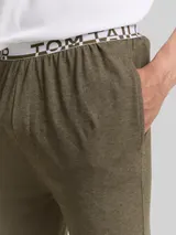 TOM TAILOR Herren Pyjama-Hose in Melange-Optik, grün, Meliert – Bild 6