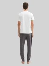 TOM TAILOR Herren Pyjama-Hose in Melange-Optik, grau, Meliert – Bild 5