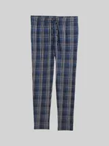 TOM TAILOR Herren Pyjama-Hose mit Karomuster, blau, Kariert – Bild 3