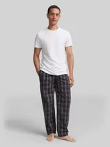 TOM TAILOR Herren Pyjama-Hose mit Karomuster, braun, Kariert – Bild 4