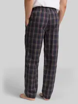 TOM TAILOR Herren Pyjama-Hose mit Karomuster, braun, Kariert – Bild 5