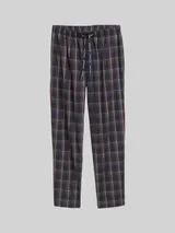 TOM TAILOR Herren Pyjama-Hose mit Karomuster, braun, Kariert – Bild 3