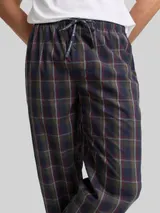 TOM TAILOR Herren Pyjama-Hose mit Karomuster, braun, Kariert – Bild 6