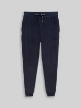TOM TAILOR Herren Pyjama-Hose mit Struktur, blau, Uni – Bild 3