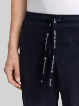 TOM TAILOR Herren Pyjama-Hose mit Struktur, blau, Uni – Bild 6