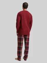 TOM TAILOR Herren Pyjama-Set mit Karomuster, rot, Kariert – Bild 5