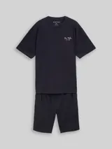 TOM TAILOR Herren Pyjama-Set, blau, Uni – Bild 3