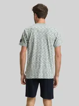 TOM TAILOR Herren Pyjama-Set mit Muster, grün, Meliert – Bild 5