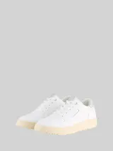 TOM TAILOR Damen Sneaker mit Metallic-Details, weiß, Uni – Bild 3
