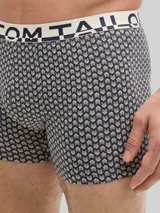 TOM TAILOR Herren Mittellange Boxershorts im 2er-Pack, blau, Print – Bild 6