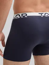 TOM TAILOR Herren Mittellange Boxershorts im 4er-Pack, rot, Uni – Bild 6
