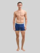 TOM TAILOR Herren Mittellange Boxershorts im 4er-Pack, blau, Uni – Bild 4