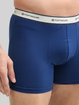 TOM TAILOR Herren Mittellange Boxershorts im 4er-Pack, blau, Uni – Bild 6