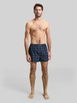 TOM TAILOR Herren Boxershorts mit Karomuster im 2er-Pack, blau, Kariert – Bild 4