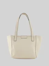 TOM TAILOR Damen TTMIRENDA L Shopper mit Logo-Prägung, beige, Uni – Bild 3