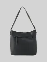 TOM TAILOR Damen TTLAREA M Schultertasche aus Lederimitat, schwarz, Uni – Bild 3