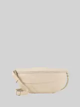 TOM TAILOR DENIM Damen TTMILLA Gürteltasche im Patchwork-Style, weiß, Uni – Bild 3