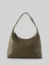 TOM TAILOR Damen TTEVELINA M Beuteltasche aus Lederimitat, grün, Uni – Bild 3