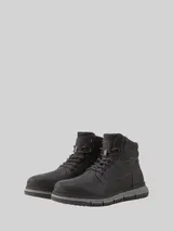 TOM TAILOR Herren Gefütterte Kunstleder Stiefeletten, schwarz, Uni – Bild 3
