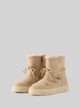 TOM TAILOR Damen Gefütterte Schneestiefel, beige, Uni – Bild 3