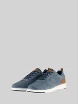 TOM TAILOR Herren Sneaker aus strukturiertem Lederimitat, blau, Uni – Bild 3
