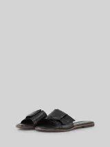 TOM TAILOR Damen Flache Sandalen mit Schleifen-Detail, schwarz, Uni – Bild 3
