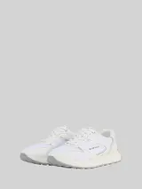 TOM TAILOR Damen Sneaker mit Mesh-Einsatz, weiß, Uni – Bild 3