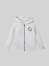 TOM TAILOR Jungen Kapuzen Hoodie mit Logoprint, grau, Uni – Bild 1