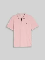 TOM TAILOR Herren Piqué Poloshirt mit Logo-Stickerei, rosa, Uni – Bild 1