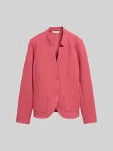 TOM TAILOR Damen Slim Fit Blazer mit Ottoman Struktur, rot, Uni – Bild 1
