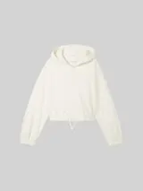 TOM TAILOR Mädchen Cropped Sweatjacke mit Bio-Baumwolle, braun, Uni – Bild 1