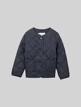 TOM TAILOR Mädchen Steppjacke mit recyceltem Polyester, blau, Uni – Bild 1