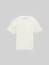 TOM TAILOR Mädchen Cropped T-Shirt mit Rippstruktur, weiß, Uni – Bild 1