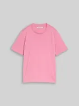 TOM TAILOR DENIM Damen Loose Fit T-Shirt, rosa, Uni – Bild 1