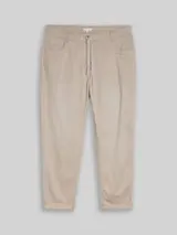 TOM TAILOR Damen Plus Size - Cropped Slim Hose, grau, Uni – Bild 1