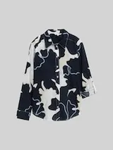 TOM TAILOR Damen Bluse mit Muster, blau, Geblümt – Bild 1