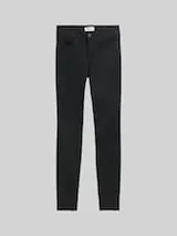 TOM TAILOR DENIM Damen TTNELA EXTRA SKINNY Coated Jeans, schwarz, Uni – Bild 1