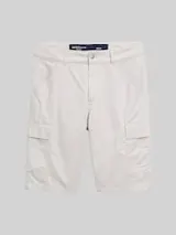 TOM TAILOR DENIM Herren Regular Cargo Shorts, grau, Uni – Bild 1