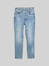 TOM TAILOR DENIM Damen TTLOTTE SLIM STRAIGHT Jeans mit High Waist, blau, Uni – Bild 1