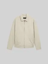TOM TAILOR DENIM Herren Relaxed Fit Jacke aus Baumwolle, braun, Uni – Bild 1