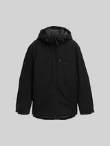 TOM TAILOR DENIM Herren Jacke mit wasserabweisender Funktion, schwarz, Uni – Bild 1