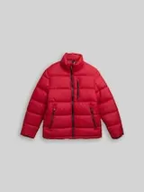 TOM TAILOR Herren Puffer-Jacke aus wasserabweisendem Material, rot, Uni – Bild 1